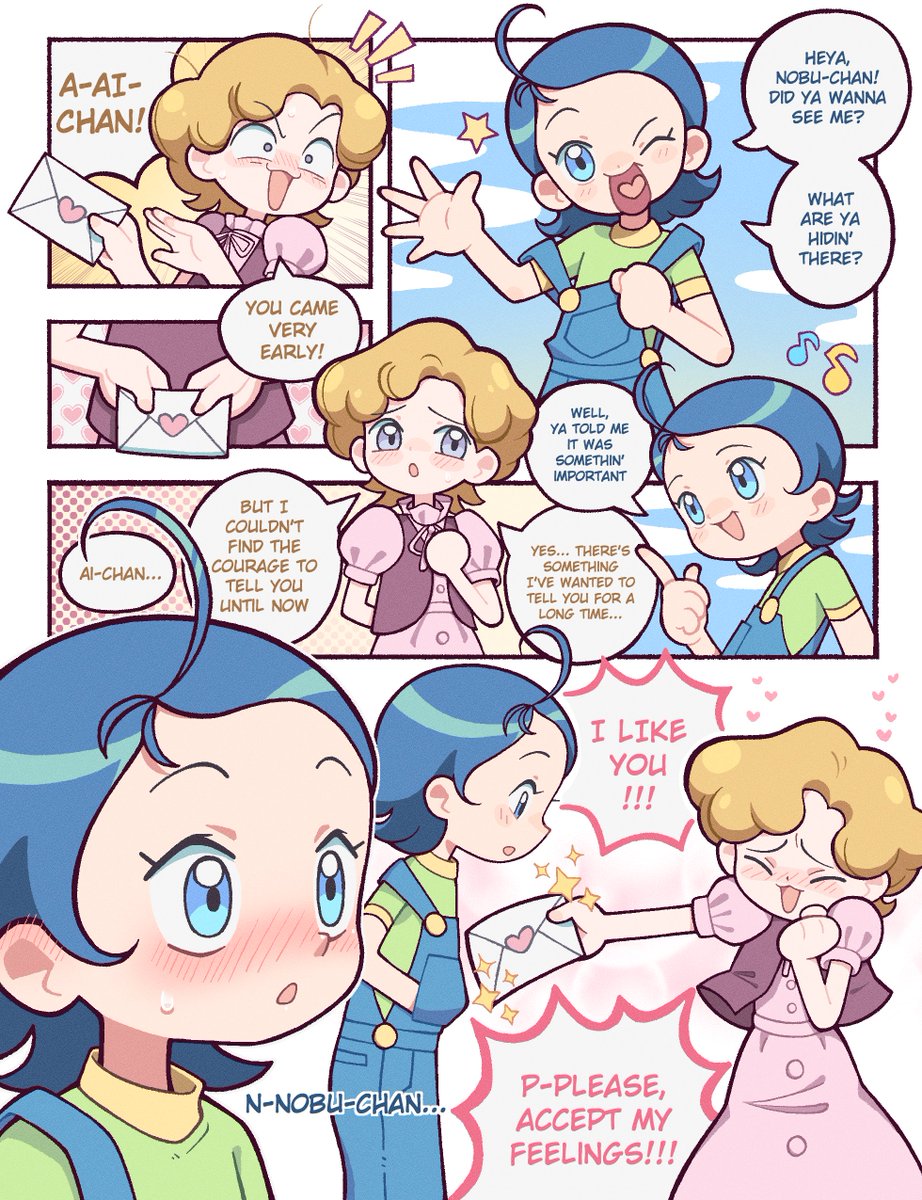 castussan's tweet image. Nobuko's letter 💌 #1  
It reads like a manga, from right to left  

この投稿の最初のコメントで日本語版を読むことができます