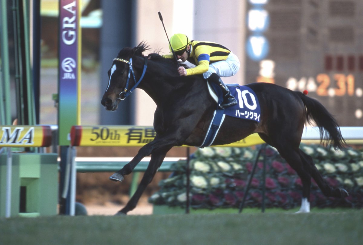 ディープインパクトを負かした2005年の有馬記念が印象的でした。