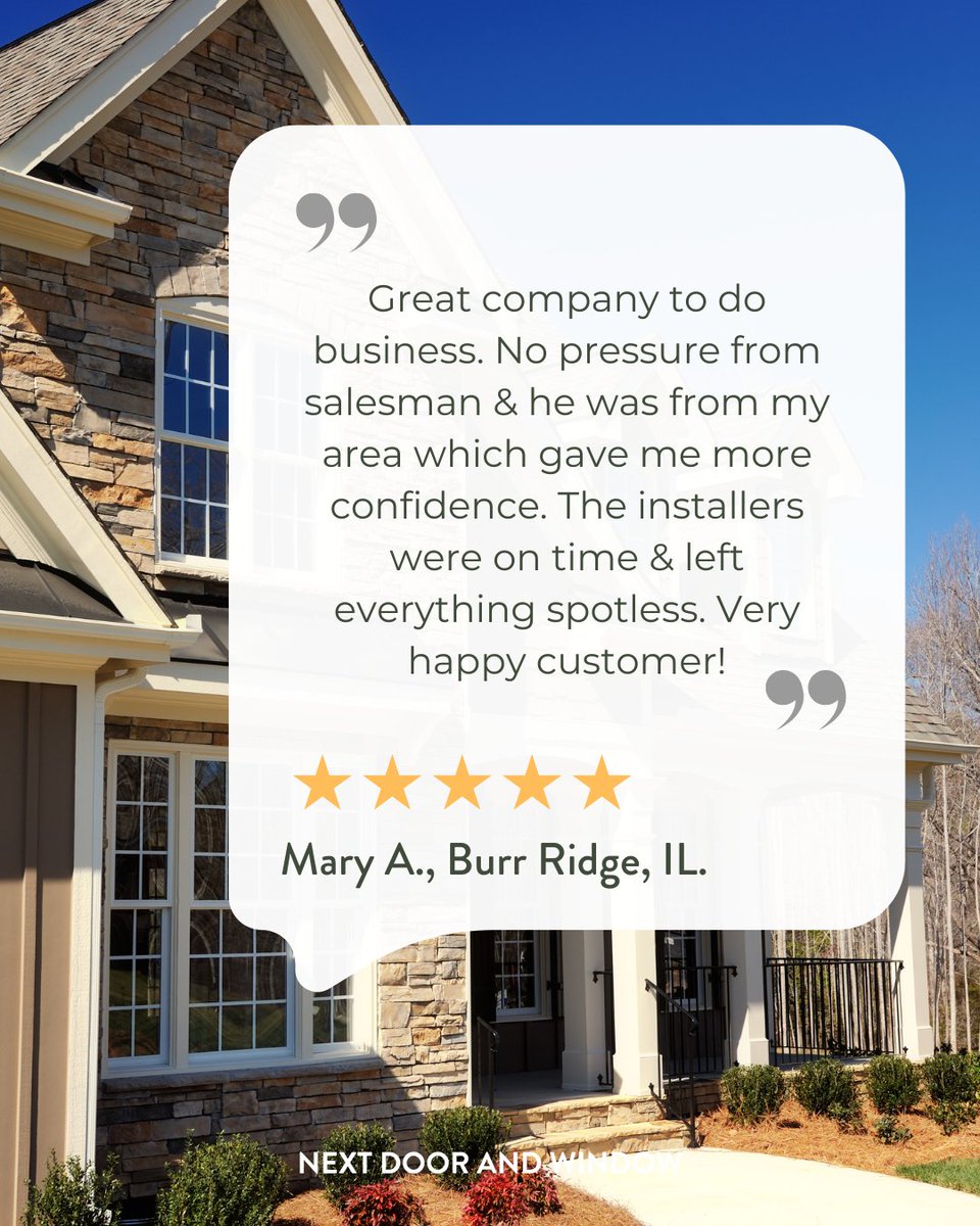 NextDoor_Window's tweet image. Your support keeps our local business thriving. Thank you for the 5-star review!