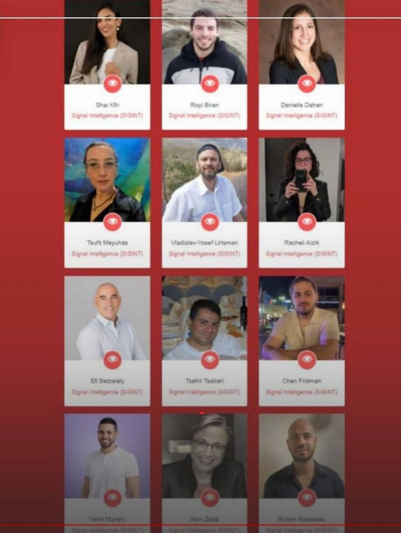 مجموعة «حنظلة» تعلن نشر أسماء 15 ضابطًا من المخابرات المختصين باستخبارات الإشارات (SIGINT) في كيان الا.حتلا.ل، وتحدد مكافأة قدرها 50 ألف دولار مقابل الإبلاغ عنهم.