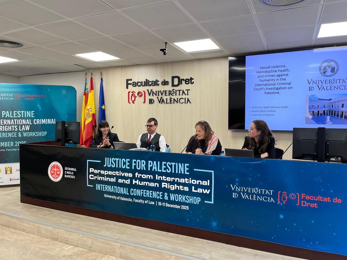 Valencia’da Gazze ve Uluslararası Ceza Hukuku Konferansı
cezakriminoloji.istanbul.edu.tr/tr/haber/valen…