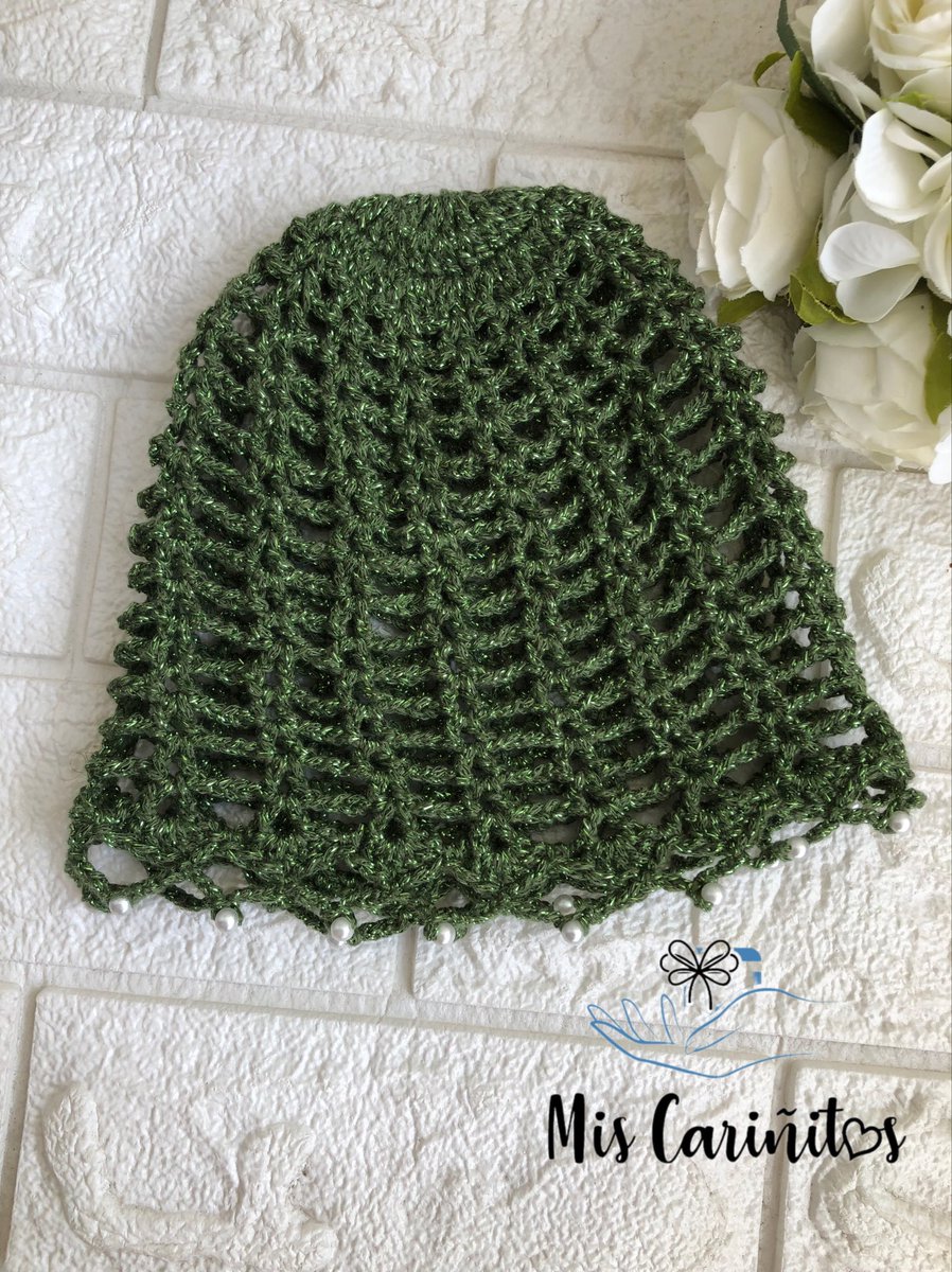 Gorrito a Crochet 🧶 tipo malla
