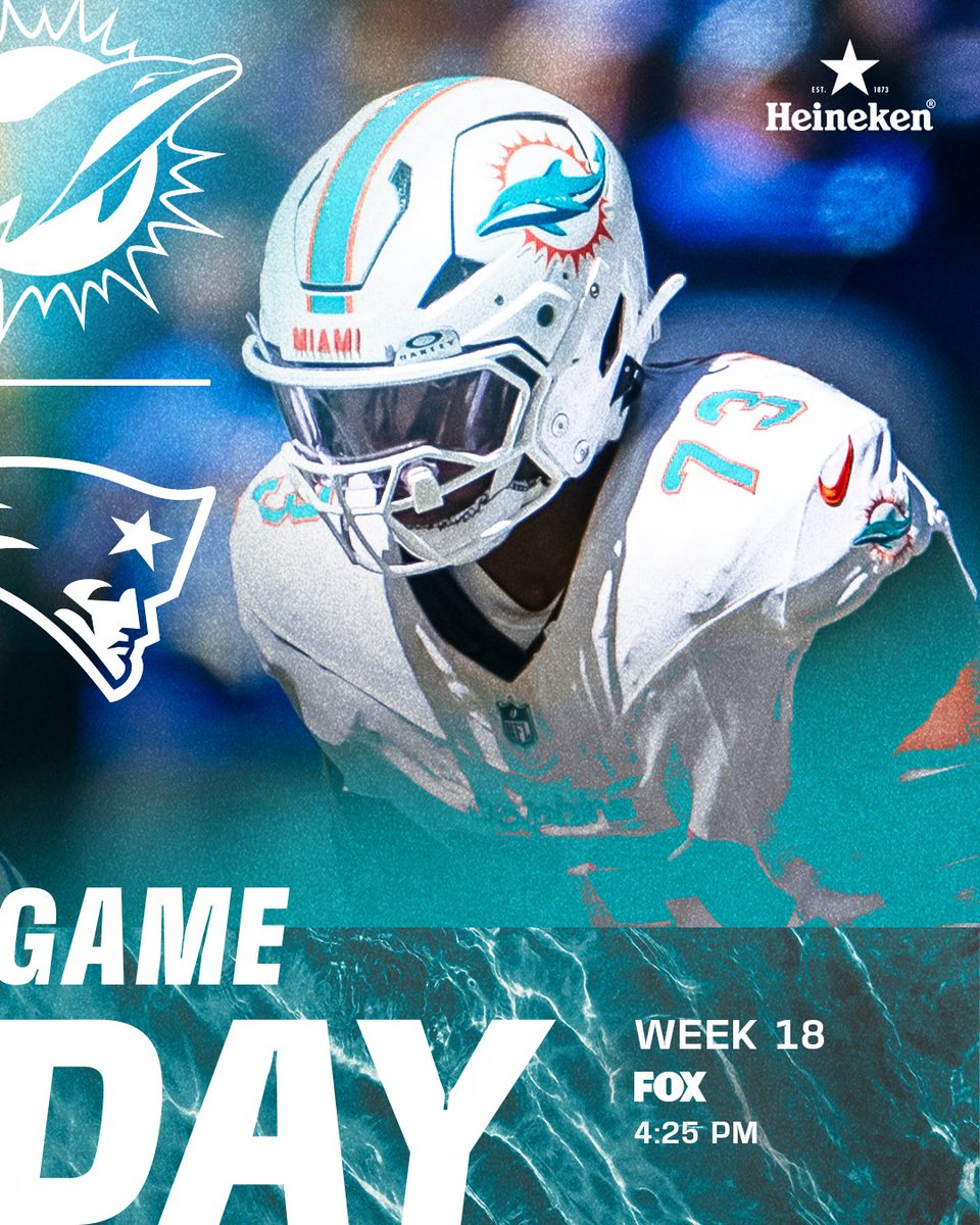 MiamiDolphins's tweet image. Season finale in New England 🐬