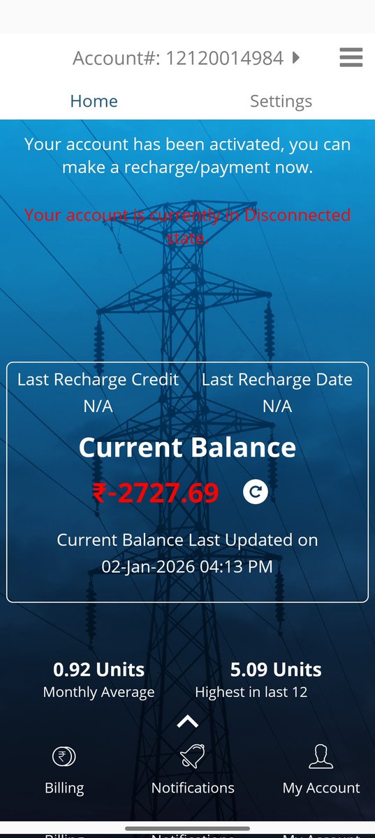 BurmudaB's tweet photo. @BiharEnergy @NitishKumar @IPRDBihar @EnergyBihar @SEVA_BSPGCL मेरे द्वारा 14/06/25 को बिजली कनेक्शन हटाने के लिए आवेदन दिया गया था। लेकिन 6 महीनों लगा दिया बिजली ऑफिस वालो ने मीटर हटाने में जो की 27/12/25 है । और अभी तक पूरी तरह से कनेक्शन बंद भी नहीं की गई है जिसके कारण से 2100rs मीटर चार्ज लग चुका है।
@SEVA_NBPDCL https://t.co/0qKKtNEbOg