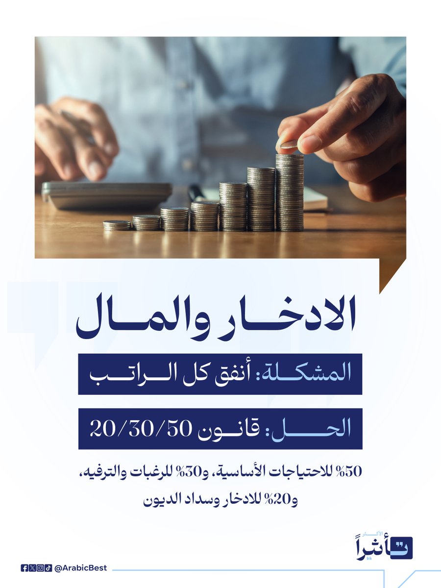 هل تود ادخار المال وتجنب إنفاق كل الراتب؟ إليك هذا القانون المالي