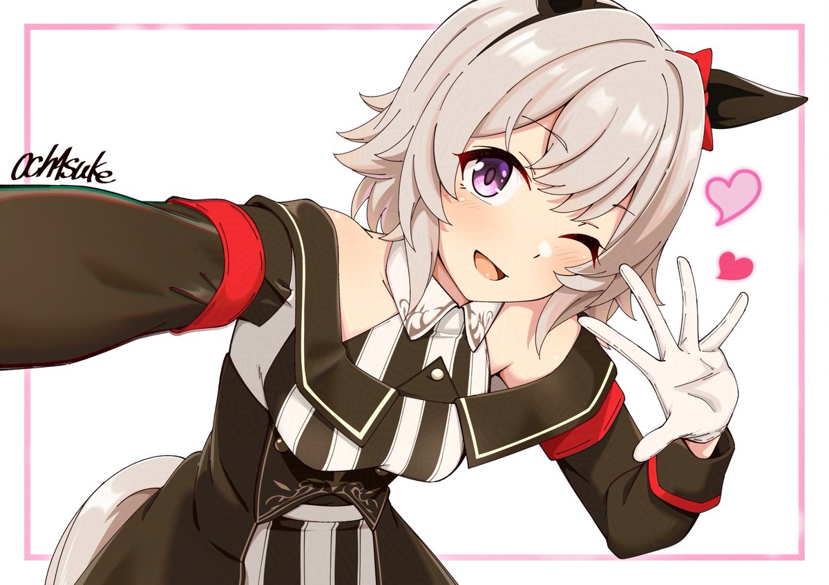 正月からちまちま描いてたカレンチャンです 