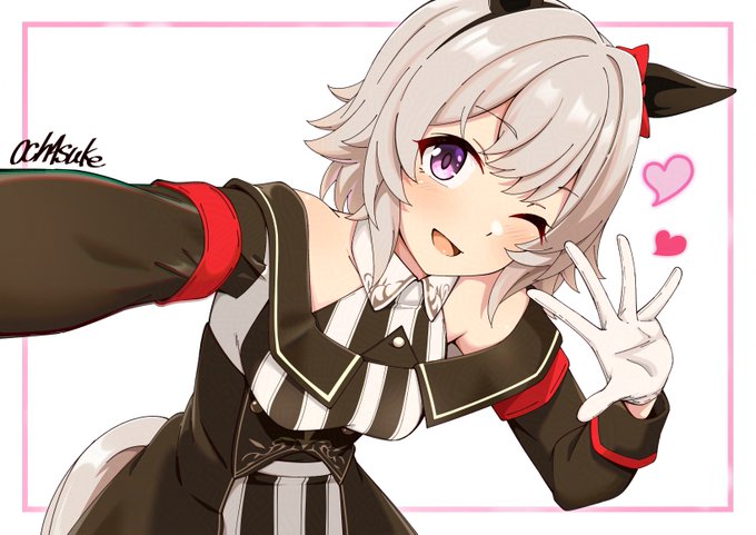 正月からちまちま描いてたカレンチャンです 