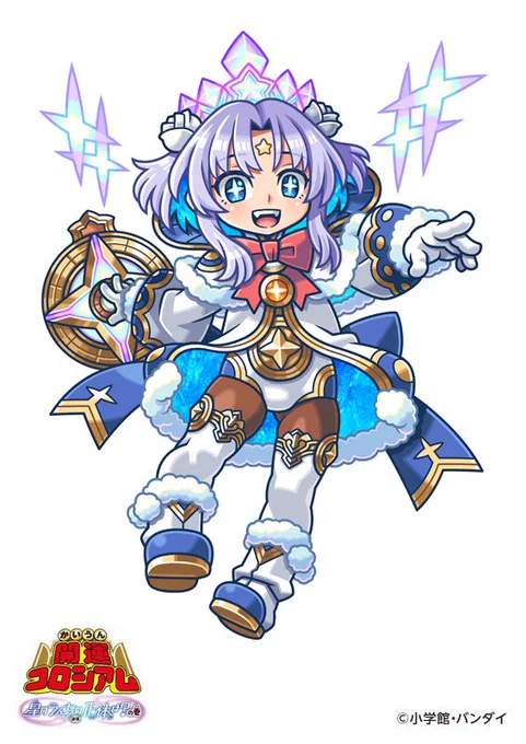 開運コロシアム スペシャルブースターパック「星のうんち(運値)の正体は?の巻【SP02】」絶賛発売中! SP02弾登場の「極星神ポラリス」のイラストを担当させていただきました! よろしくお願いします! 遅ればせながらカードイラストの元絵公開です! #開運コロシアム