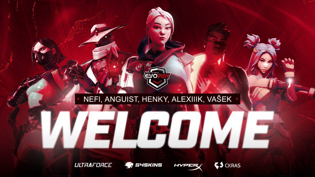 📣 We are proud to ANNOUNCE our 2026 VALORANT Roster!

WELCOME

➡️<a href="/vasekVAL/">EP Vašek</a> 
➡️<a href="/Henkyyval/">HENKYY</a> 
➡️<a href="/alexiiik_val/">alexiiik</a> 
➡️<a href="/aNguiStt/">aNguiSt</a> 
➡️<a href="/NeFiVAL/">NeFi</a> 

Coach ➡️ <a href="/AvveDante/">AveDante</a> 
AC ➡️ <a href="/Friesvlr/">fries</a> 
Head ➡️ <a href="/Malun_Managment/">Malun</a> 

#EVOWIN <a href="/valleague_ne/">Samsung Odyssey Challengers NORTH//EAST</a>