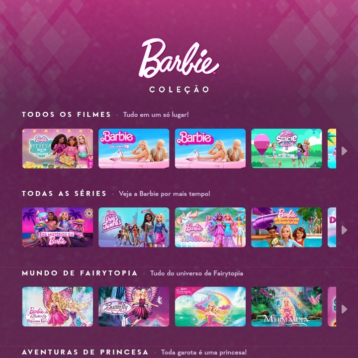 BarbieRobertsBR's tweet image. 🎀 Barbie News:
Site reúne todos os filmes da Barbie em uma única coleção para quem quiser maratonar.
Confira: playlistplus.x10.mx/conteudo/colec…