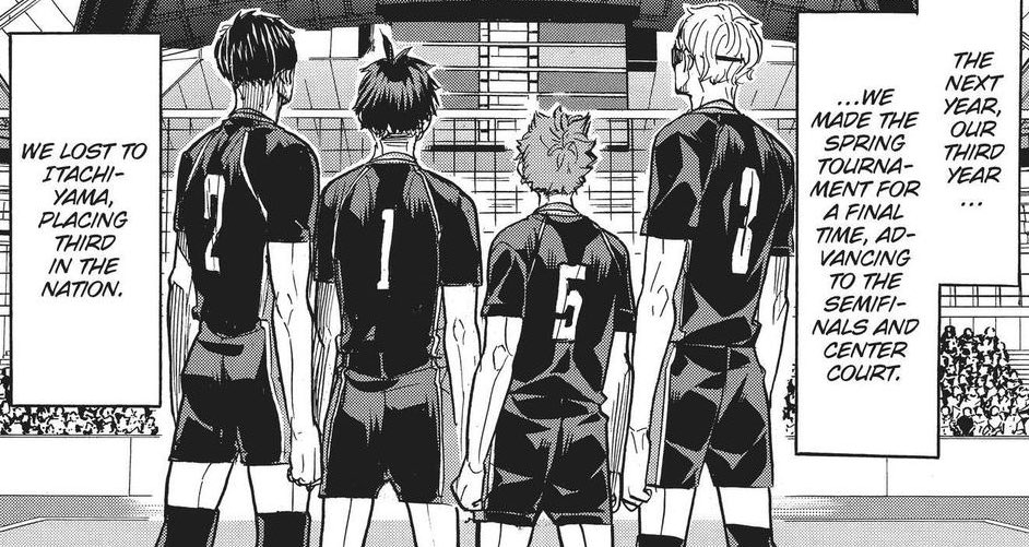 kunimicats's tweet image. captain yamaguchi leading karasuno to third place in the entire country these four boys worked so hard i love them more than anything
