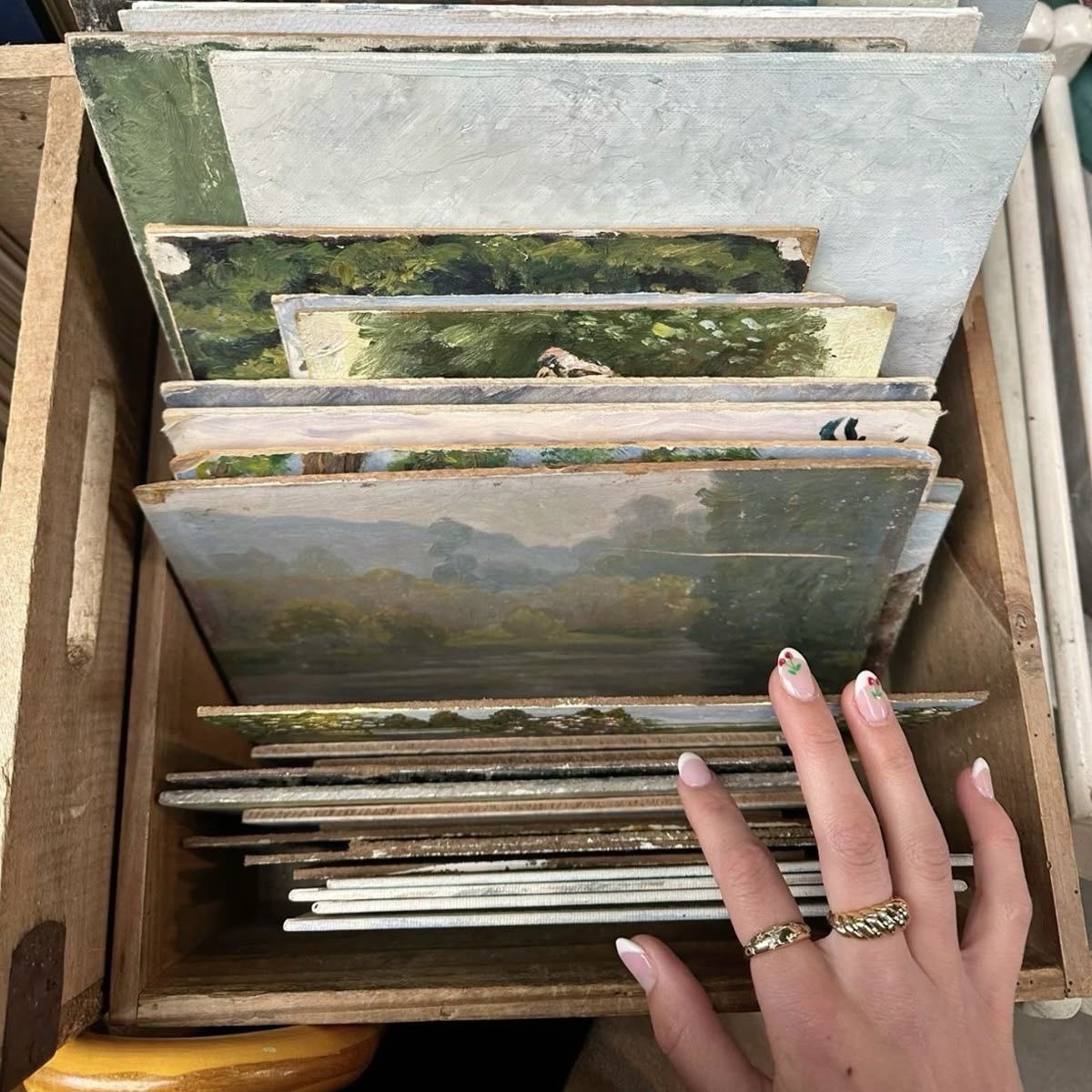 She loved how art let her drift away into something deeper