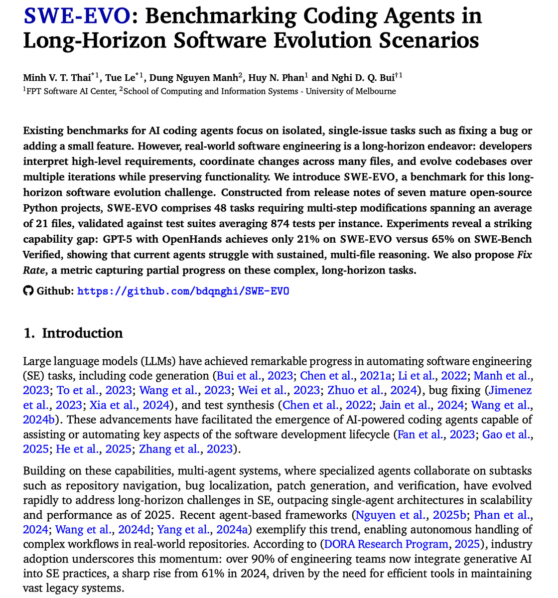 swe-evo paper first page