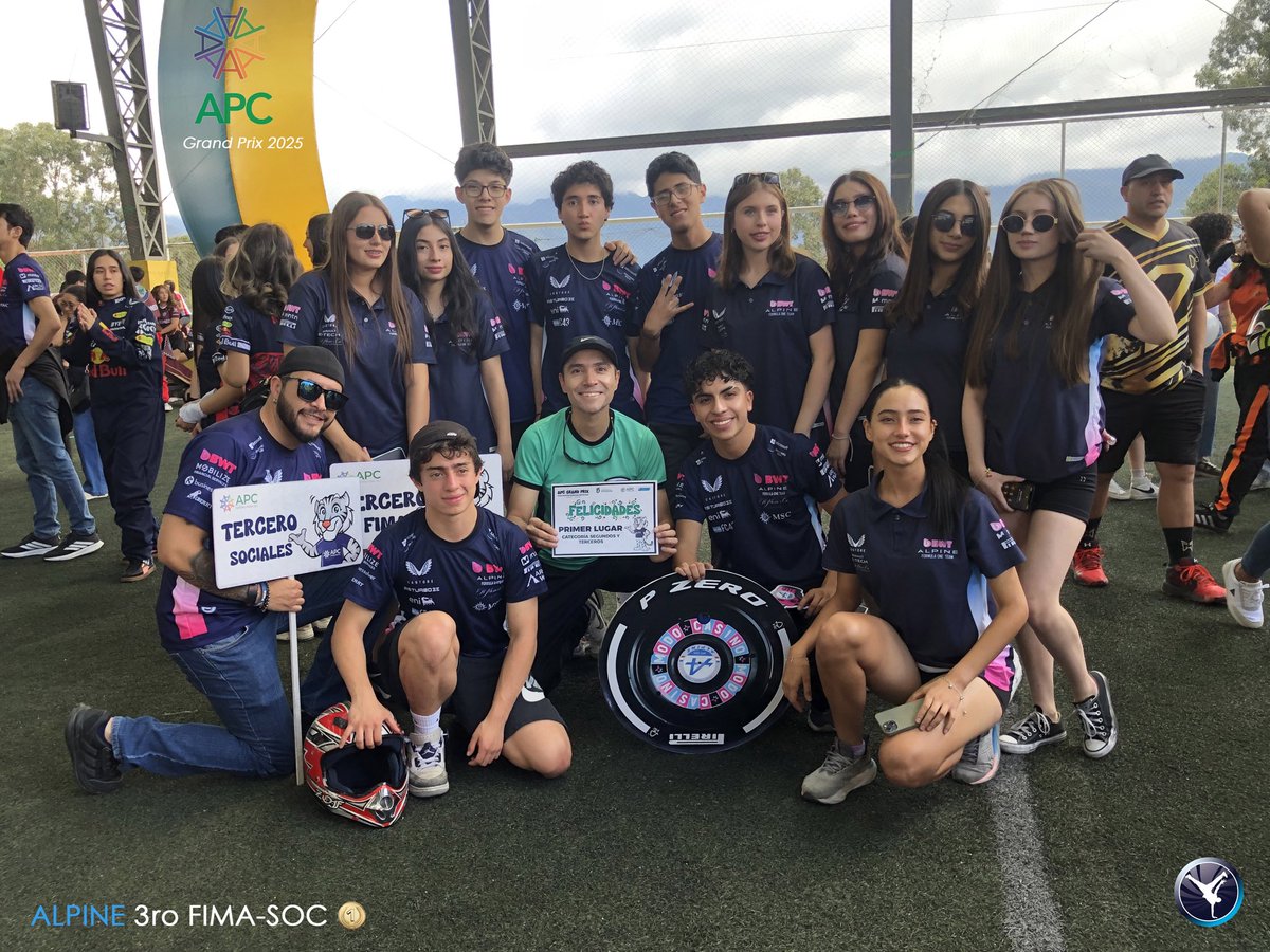 conritmo_dance's tweet photo. 🥇 Deportes APC Grand Prix 2025

🏁 Excelente grupo de 3ro de Bach. FIMA-SOC del Colegio @UEAPC en su representación de la Escudería #alpine en la Inauguración de Deportes APC Grand Prix 2025, en la que alcanzamos el 1er lugar.

🤩 Gracias queridos jóvenes y padres, #loja #ec #f1 https://t.co/13FQDynlmb