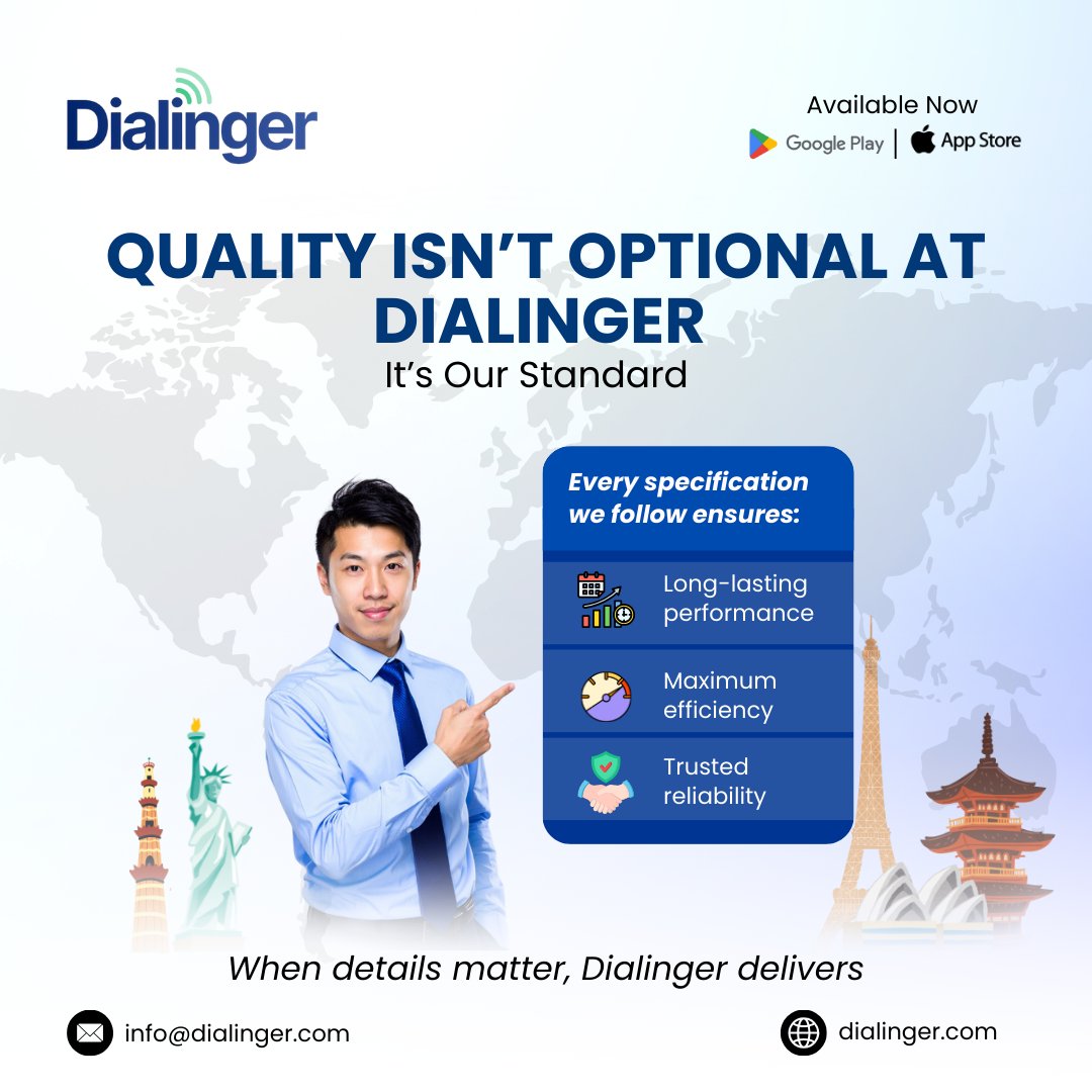 dialinger_'s tweet image. 𝐐𝐮𝐚𝐥𝐢𝐭𝐲 𝐢𝐬𝐧’𝐭 𝐚 𝐟𝐞𝐚𝐭𝐮𝐫𝐞 𝐚𝐭 𝐃𝐢𝐚𝐥𝐢𝐧𝐠𝐞𝐫—𝐢𝐭’𝐬 𝐨𝐮𝐫 𝐬𝐭𝐚𝐧𝐝𝐚𝐫𝐝.
From long-lasting performance to trusted reliability, every detail is built to keep your global conversations seamless. 
When details matter, 𝐃𝐢𝐚𝐥𝐢𝐧𝐠𝐞𝐫 𝐝𝐞𝐥𝐢𝐯𝐞𝐫𝐬.