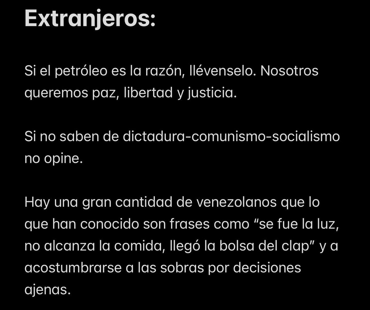StefanyGubser's tweet photo. Dejen a los venezolanos preocuparse por el paradero del fulano petróleo. #VenezuelaLibre #freedom https://t.co/70NtFDLsns