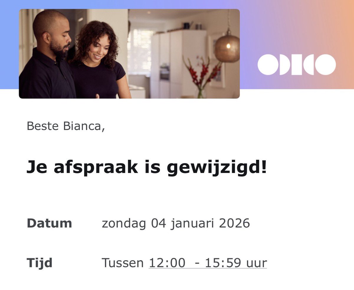 Ik krijg zo’n vermoeden dat er op zondag toch niet gewerkt wordt.. maar wellicht ben ik te ongeduldig 😁