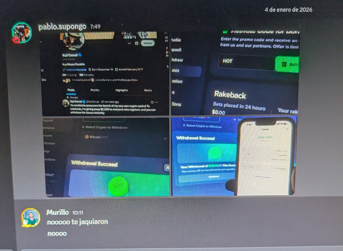 Amigos de discord, disculpen, me hackeo kai cenat por descargar fl studio pirata😔💔