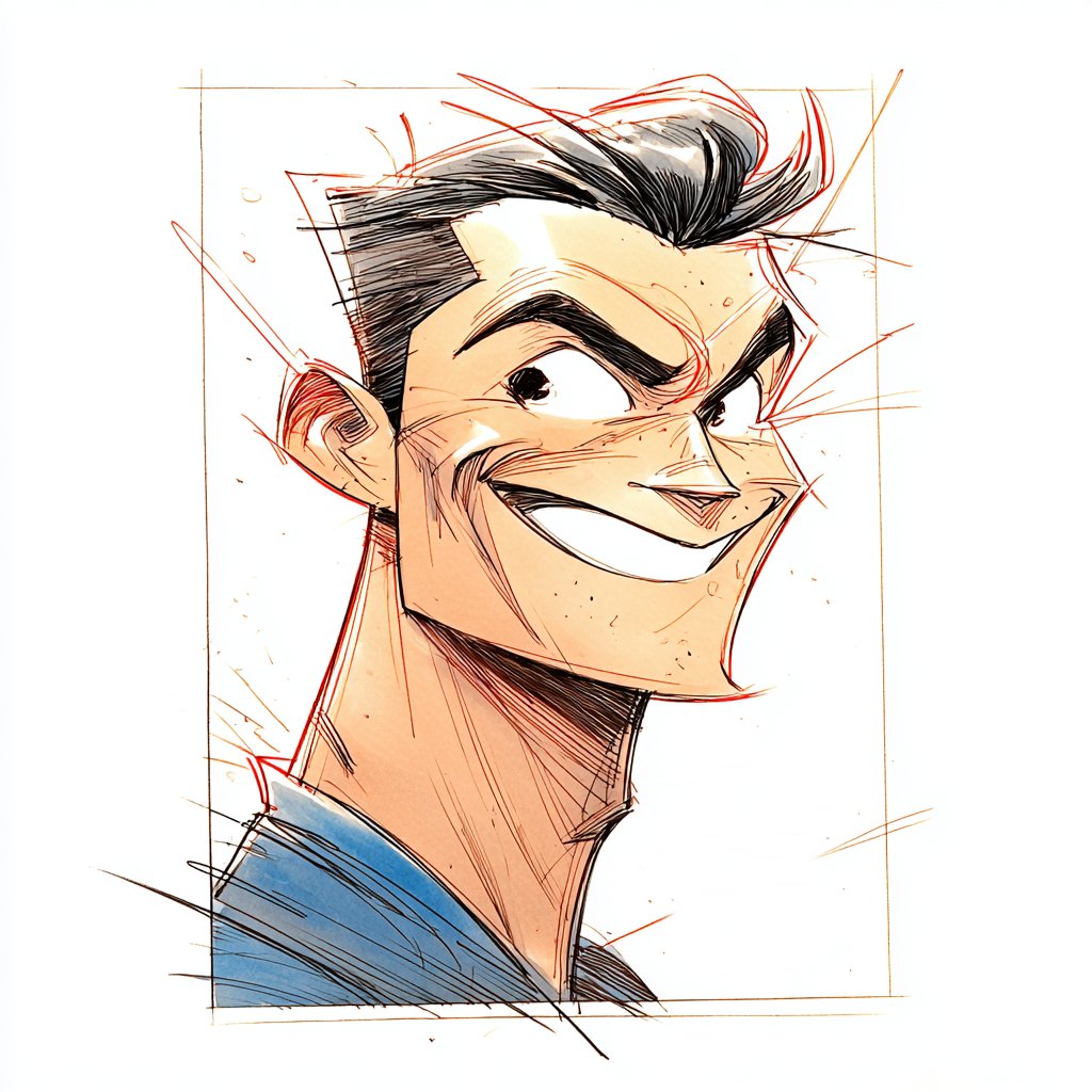 caricature portrait set