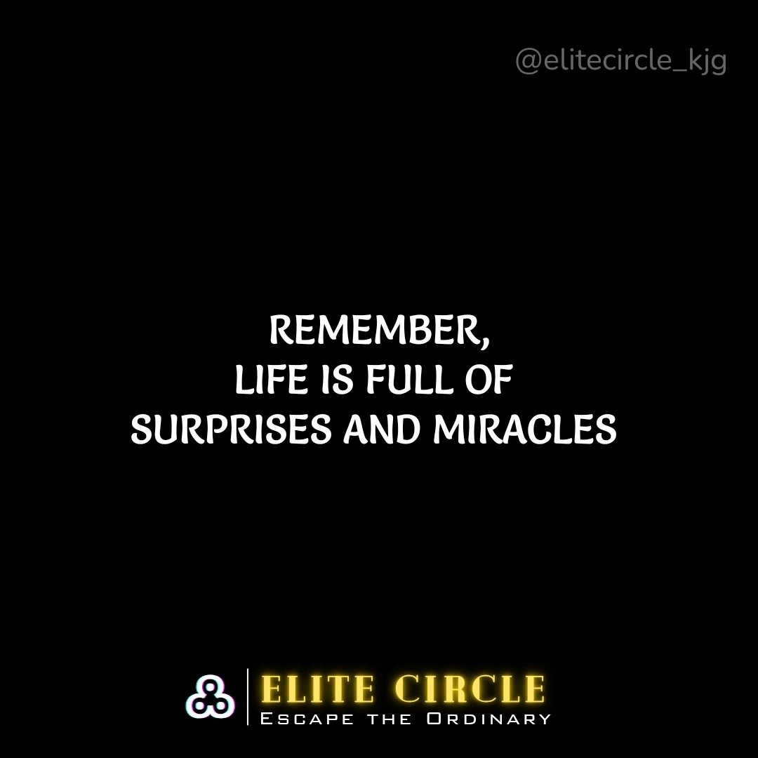 elitecircle_kjg's tweet image. 𝐻𝑒𝑙𝑙𝑜 𝑬𝒍𝒊𝒕𝒂𝒏𝒔, Remember
Unexpected twists and hidden wonders constantly reshape our paths, proving that even in routine moments, extraordinary shifts and breathtaking blessings can emerge to change everything.

߷ | #elite #KJG