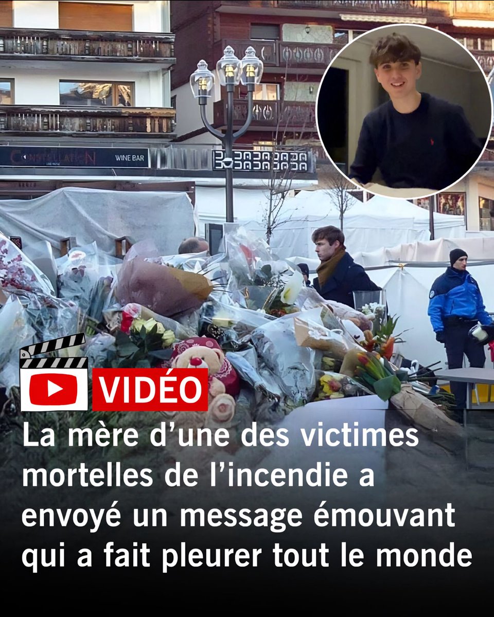 info07fr's tweet image. 🚨⏯️VIDÉO : le message bouleversant de la mère d’une victime de l’incendie qui a fait fondre tout le monde en larmes😭...Voir plus 👉actualites.me/crans-montana-…