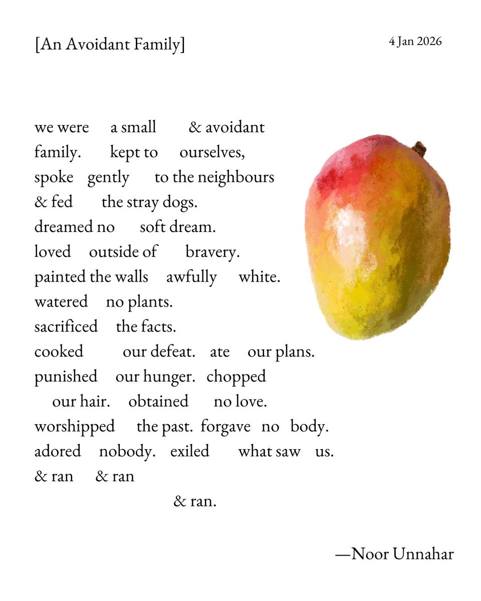 Noor_Unnahar's tweet image. an avoidant family