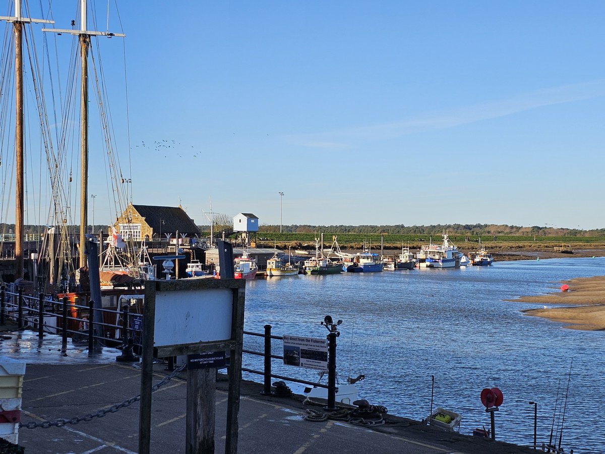 Wells-next-the-Sea, Norfolk on this Cold Winters Day.
