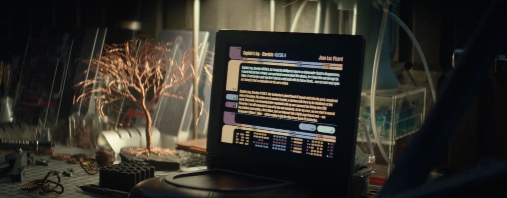 Dr. Crusher’s desktop monitor concept art, for #StarTrekPicard.