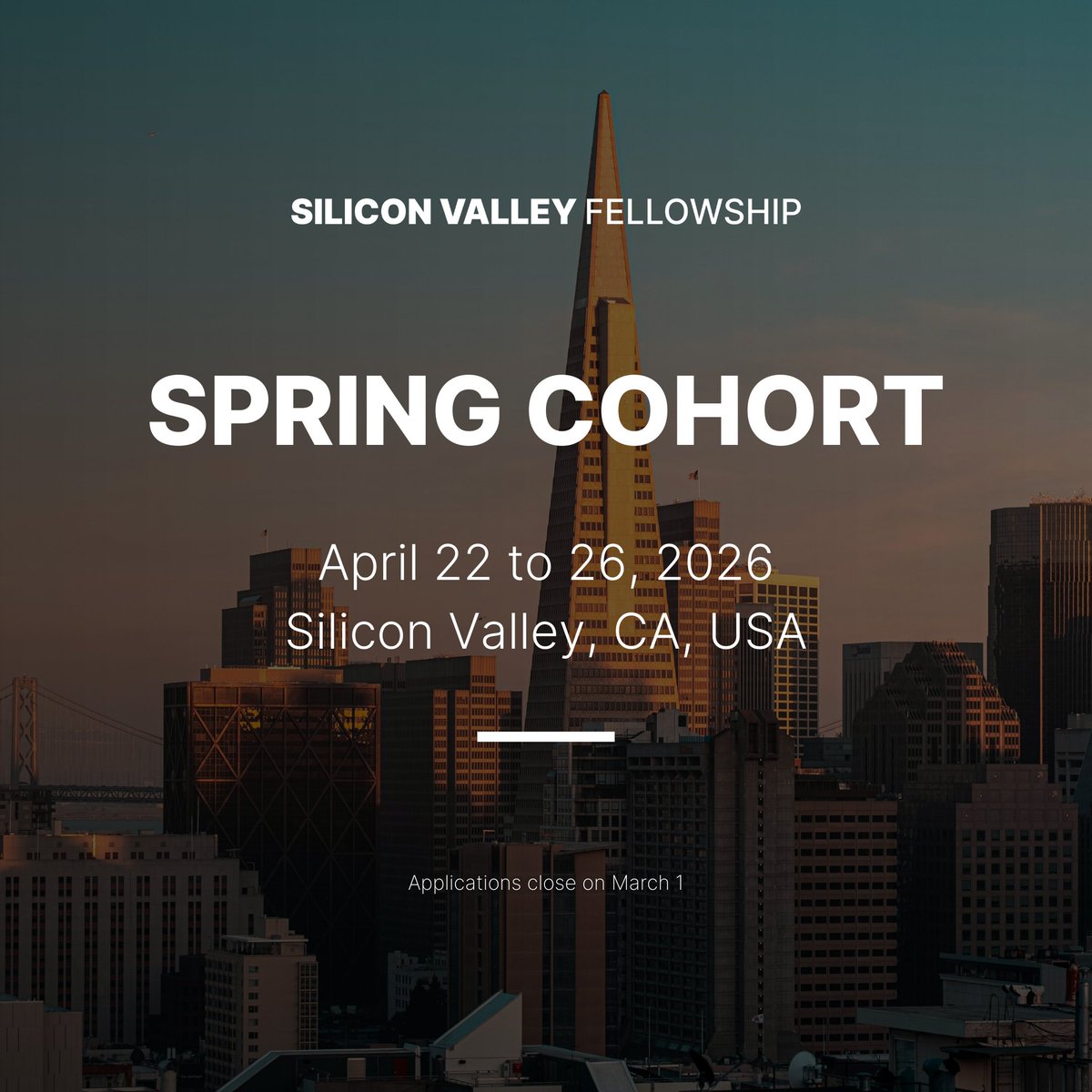 Silicon Valley Fellowship tweet media