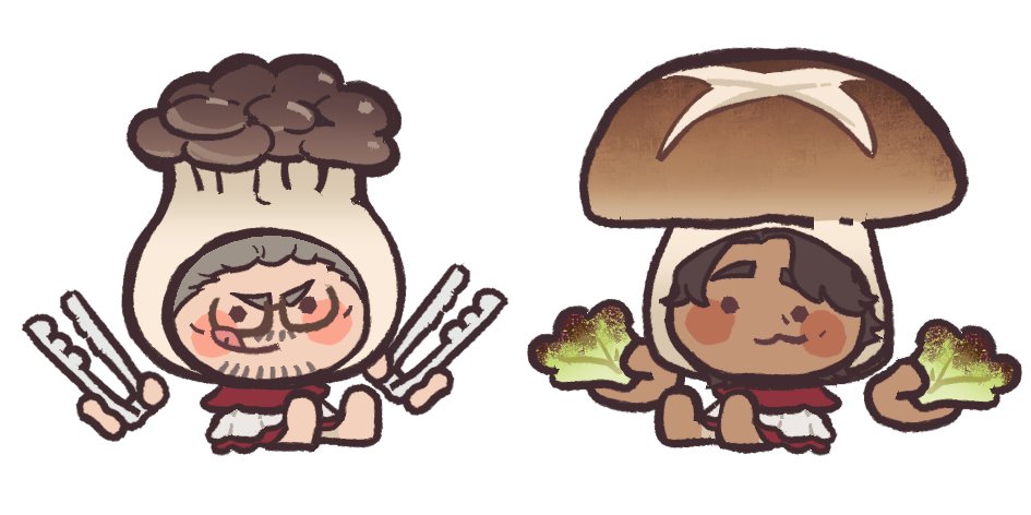 babymonkeyoran's tweet photo. #tedebeni 
找@wifqilf老师的约稿，非常可爱的两朵小蘑菇🍄🍄！！ https://t.co/5H2fd0La5D