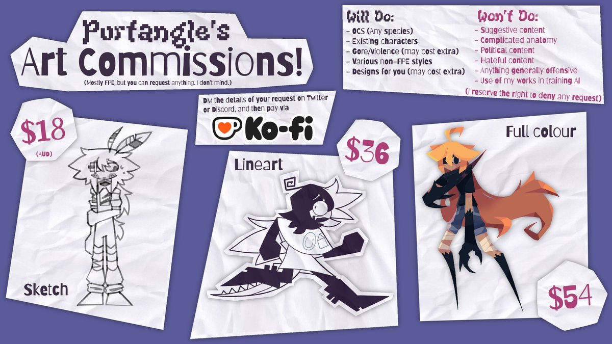 FPEBelowCLevel's tweet image. I’m now taking art cοmmissiοns! Please check the image below for more details. I can do both FPE art and various other styles.
(Cοst may vary)
ko-fi.com/purtangle
#smallartists #commissionart #commissionopen #fpefanart #fanart #fpe #2dart #art #fundamentalpapereducation