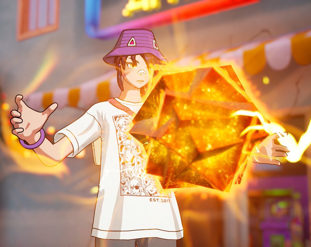 Soo_na_moon's tweet image. Today's photo is

Elisa-chan touching the cube🎲

#Fortnite 
#fortnitephotography