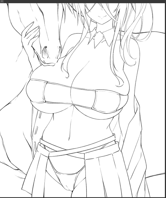 今頃年賀絵を描き始めし者。 