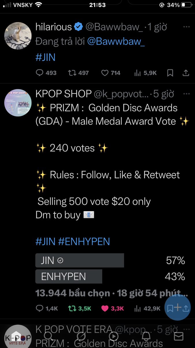 Anthuy_1510's tweet photo. @k_popvotepolls #JIN https://t.co/lzIUkOaF5B