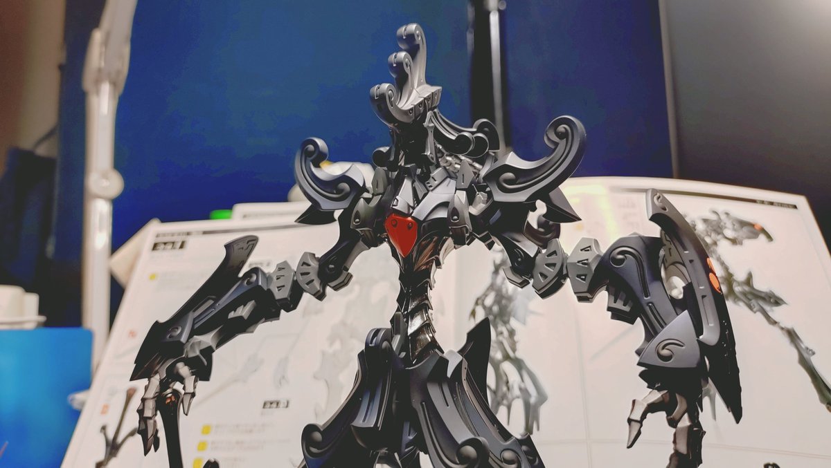 gyutaro2011's tweet image. ガット・ブロウも完成。
これにてダッカス完成とします。随分と時間をかけてしまいましたが、カラーリングを含めカッコよくできたと思います。
次はレジンキットのアイツを開始です🤩
いつもの使用カラーの備忘録は、後日改めてポストします。（現実逃避したいが明日は仕事😭）
#ダッカス
#VSMS