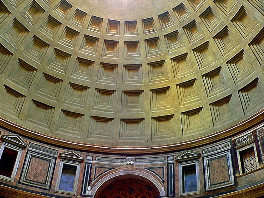 Alexny_85's tweet image. Siempre que vengo al Panteón, en Roma, tengo la misma sensación de estupor, asombro y admiración. ¡Una gigantesca cúpula de hormigón de casi 2000 años de antigüedad, intacta, con casetones dispuestos con una precisión asombrosa! ¡Te deja sin aliento!
