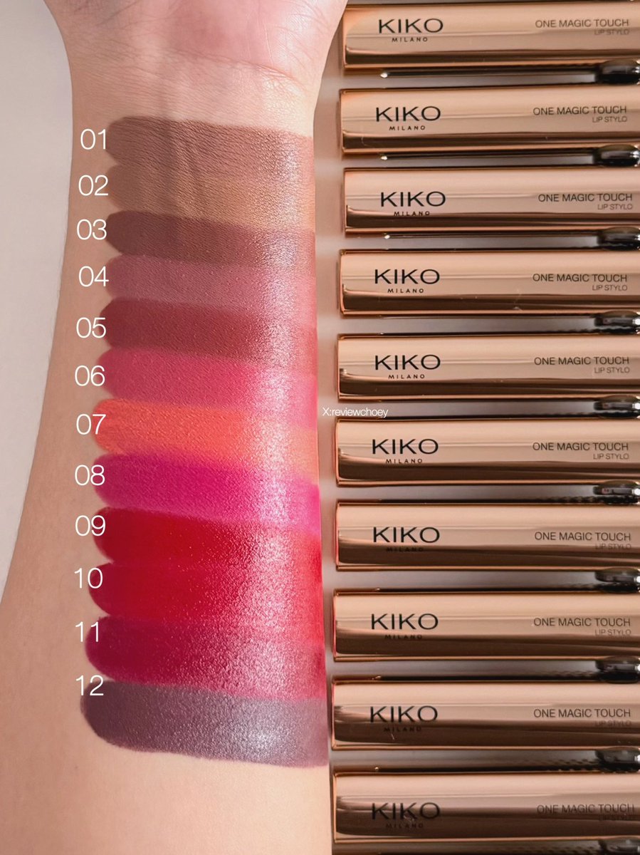 สวอชครบสีมาแล้วว✨ kiko ลิปแมตต์แท่งทอง สวยตาแตกทุกสี