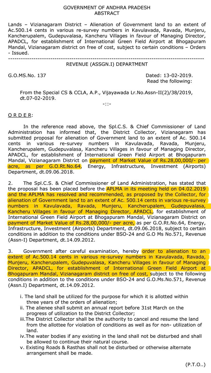 ThorofTrends's tweet photo. 2016 Oct - principal approval 
2017 Aug - Environmental Clearance
2018 - Land Acquisition 
2019 Feb - Land compensation 
2019 Feb - GMR selected via bidding ✅

Airport కి కావాల్సిన ప్రతిదీ సమకూర్చి పెడితే 2017 లో locals తో NGT కి ప్రాజెక్ట్ కి వ్యతిరేకంగా complaint చేసింది ఎవరు ?

Locals కి రెచ్చగొట్టి భూములు ఇవ్వకండి అని 2015 to 19 లో @ysjagan సభలు పెట్టడం అందరికి తెలుసు 😂

2021 సుప్రీమ్ కోర్టు తీర్పు తరువాత construction పనులు మొదలు పెట్టారు దాన్ని క్రెడిట్ మనమే అంటే సభలు, signs చేసిన జనాలు ఏమైనా ఎర్రోళ్ల???