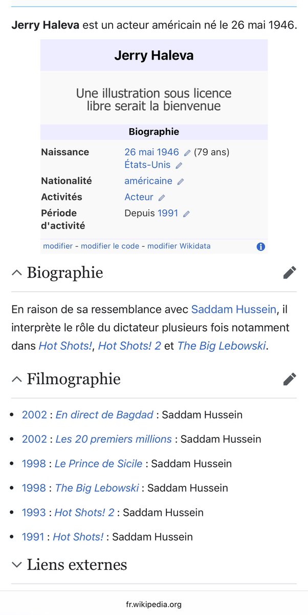 Du respect pour la légende Jerry Haleva