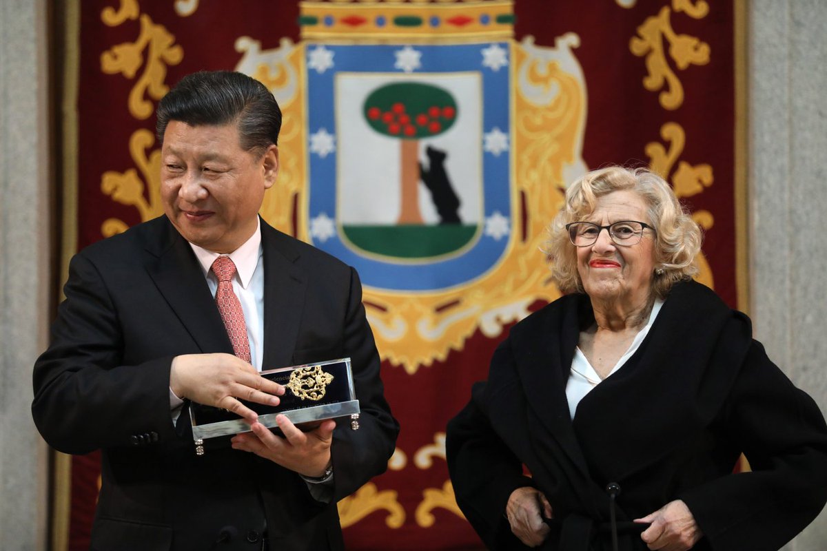 Xi también recibió las llaves de Madrid