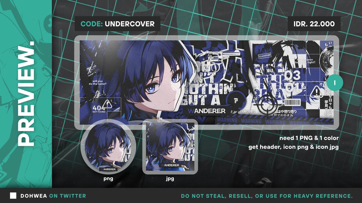 dohwea's tweet image. Any interactions will be appreciated! 

Halo! Kou ada layout art terbaru  yang bisa langsung ditake sekarang via DM, price on pict. Semua include icon png &amp;amp; jpg, payment avail QRIS. Yuk jajan! 👋🏻

.t #zonauang Wanderer Durin Albedo Aemeath Aria Sunna Sparxie Yaoguang Dottore.