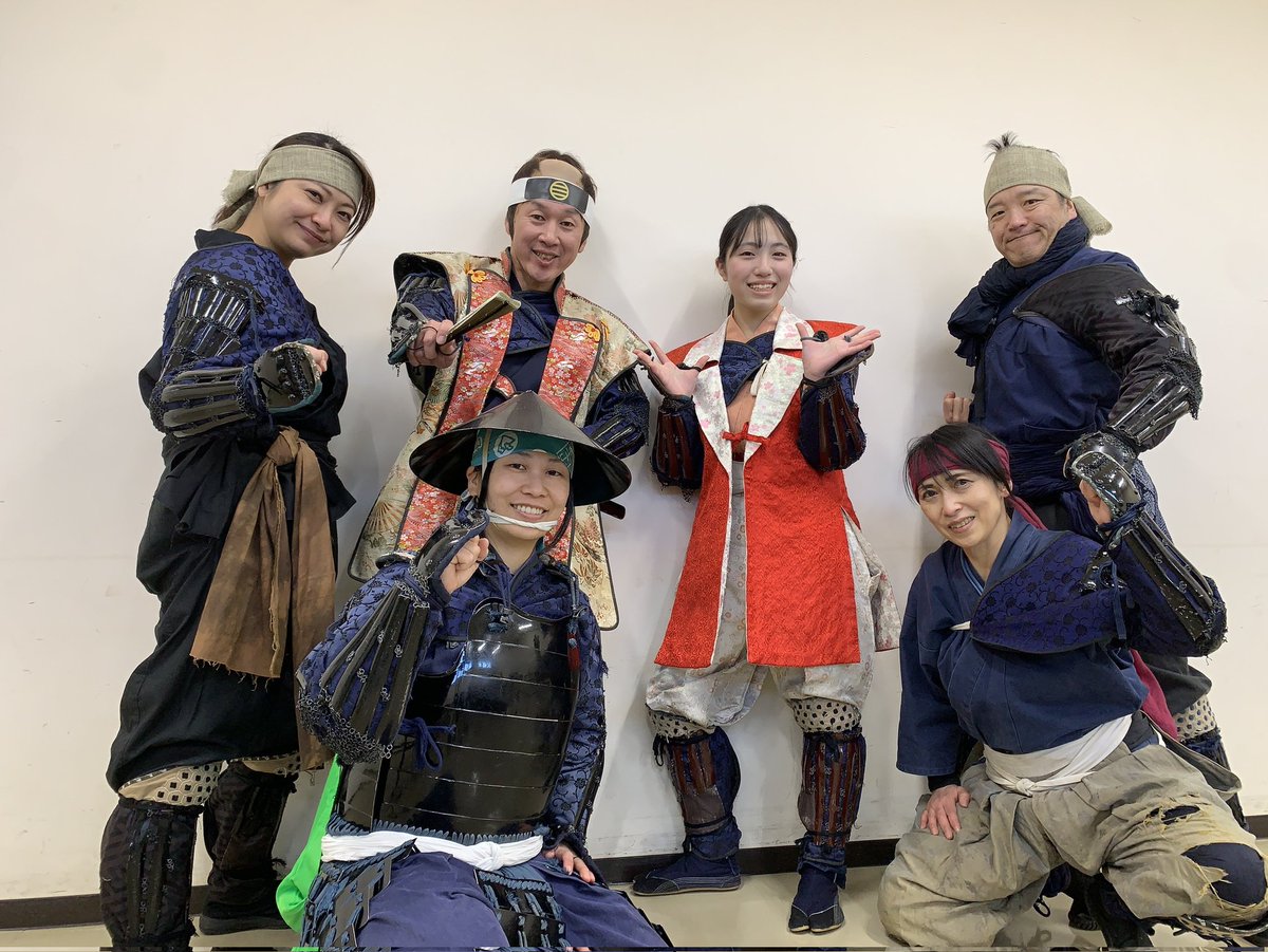 oshi_omotenashi's tweet image. 新年１発目忍城おもてなし出陣！
甲斐姫と遊軍あおちゃん、なしちゃん、せんちゃん、しげ兄。
久しぶりに東門での戦国演舞もあったのだ〜
ご来城のみなさんに行田の魅力が伝わっていたら嬉しいね。

また忍城で会おう♪

大将　成田“のぼう”長親

#埼玉県
#行田市
#忍城