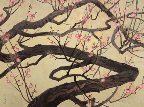 kichi_museum's tweet image. 明けましておめでとうございます。昨年も大変多くの皆さまにご来館いただき、誠にありがとうございます。今年も吉祥寺美術館ならではのさまざまな事業を展開してまいります。どうぞ宜しくお願い申し上げます。
（作品は　小畠鼎子《紅梅》1962年）