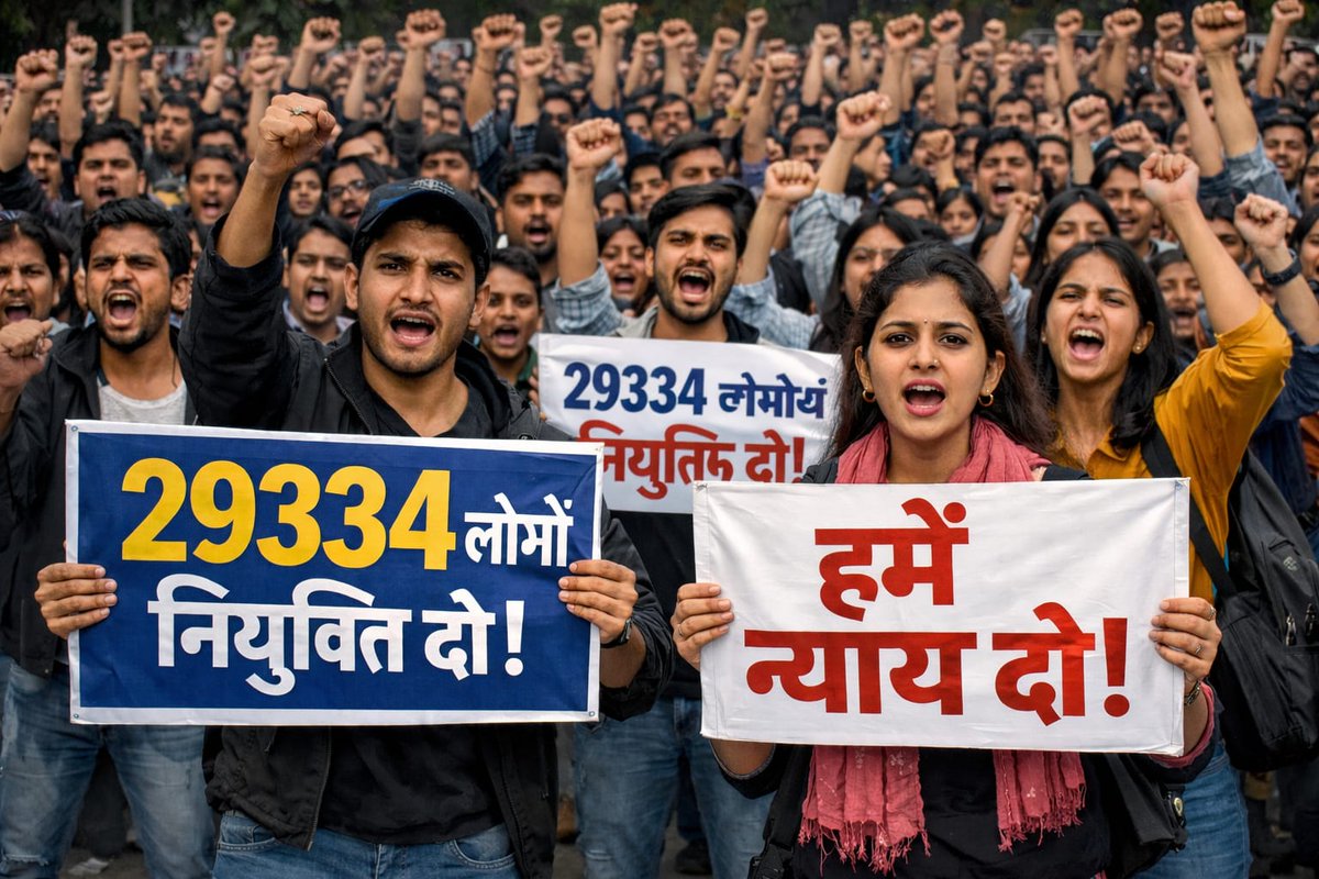 “29334 गणित–विज्ञान शिक्षक भर्ती के अभ्यर्थी 13 वर्षों से न्याय की प्रतीक्षा में हैं।
अब और देरी नहीं—काउंसलिंग व नियुक्ति तिथि तुरंत जारी हो।
बेसिक शिक्षाविभाग माननीय सुप्रीम कोर्ट के आदेशों का पालन करे।
#29334Teachers #अब_न्याय_दो”<a href="/CMOfficeUP/">CM Office, GoUP</a> <a href="/thisissanjubjp/">Sandeep Singh</a>  <a href="/basicshiksha_up/">Department Of Basic Education Uttar Pradesh</a>