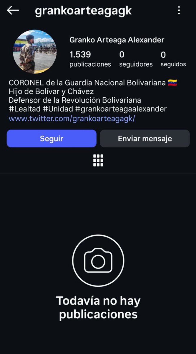 DIFUNDELOYA's tweet photo. 🚨¡ÚLTIMA HORA VENEZUELA!🚨🇻🇪

URGENTE — ¡LO ÚLTIMO! 🇻🇪 🇺🇸

Narcoterrorista y asesino del régimen Granko Arteaga cerró su Instagram. https://t.co/jxd1zOKvzh