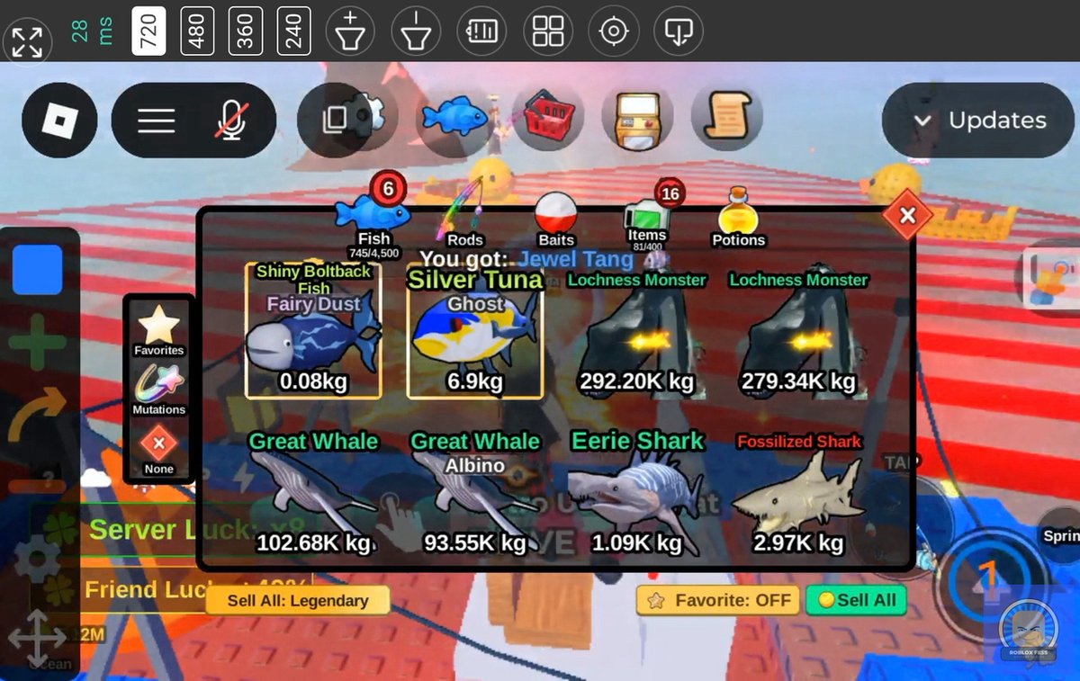 roblox_fess's tweet image. !roblox malah dapet 2 😭 jujur kalo sc hasil mancing sendiri tuh kayak berat bgt mau numbalinnya.... btw aku make sechunt + lepre guys berasa gampang dapet sc