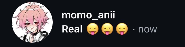 A follower made a Momo account so now I have momo on my insta dms