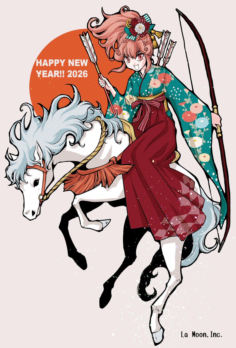 遅ればせながら……新年明けましておめでとうございます！
今年は火のエネルギーが爆増する年だそうで🔥
昨年はめでたく（正式に）卒業もできたし、ら・むうん新年の顔は睦月でご挨拶です！（夏木という手もありましたが👹✨）
皆様にとって、明るく元気でいられる年でありますように！