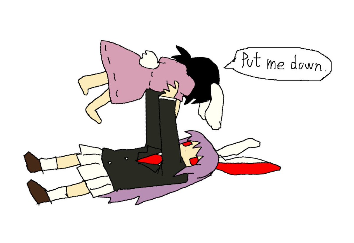 aoiseshin's tweet image. fly tewi fly