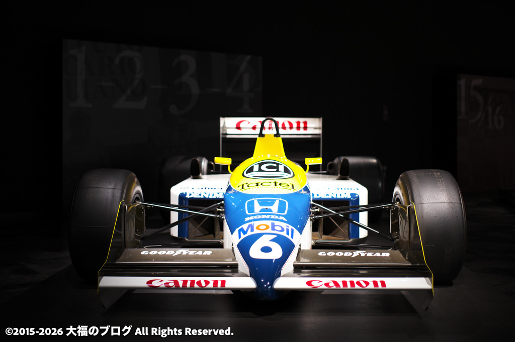 2025年ホンダレーシングギャラリーより ウィリアムズFW11B（1987年